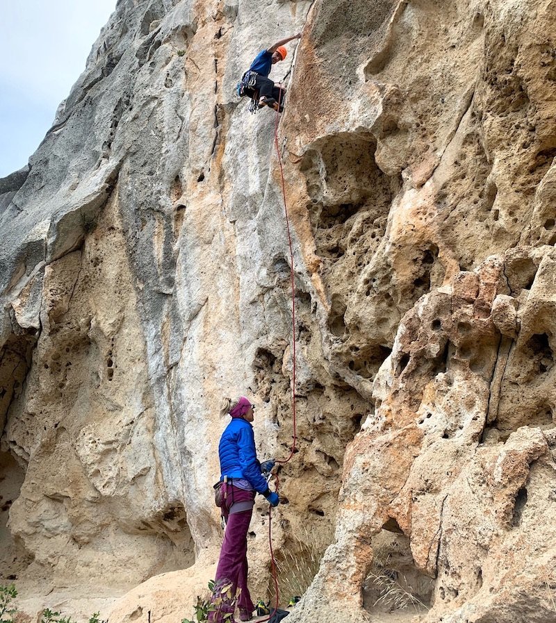 arrampicata in falesia su monotiri