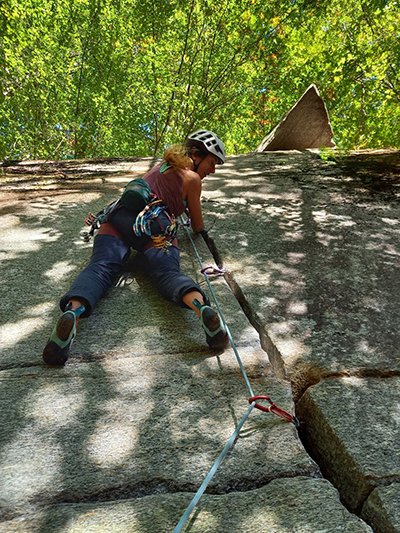 arrampicata trad con la corda Black Diamond 9.2