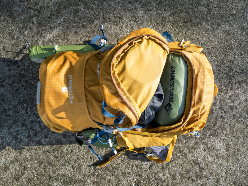 tenda nello zaino