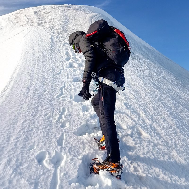 Test Scarpa Ribelle Tech 3 Hd su ghiacciaio