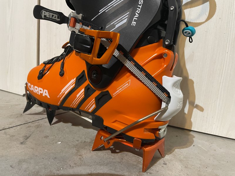 scarpa maestrale boots with crampons