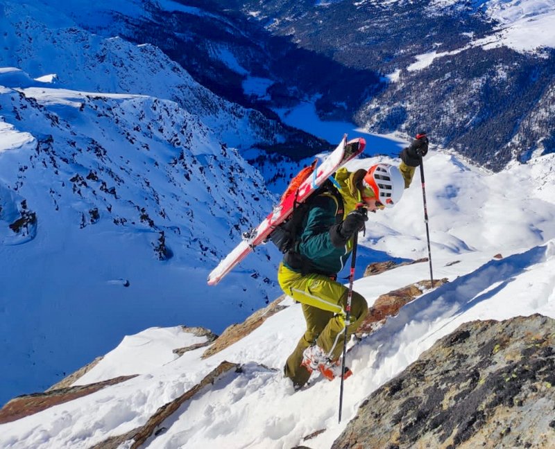 scarpone da scialpinismo Maestrale con ramponi