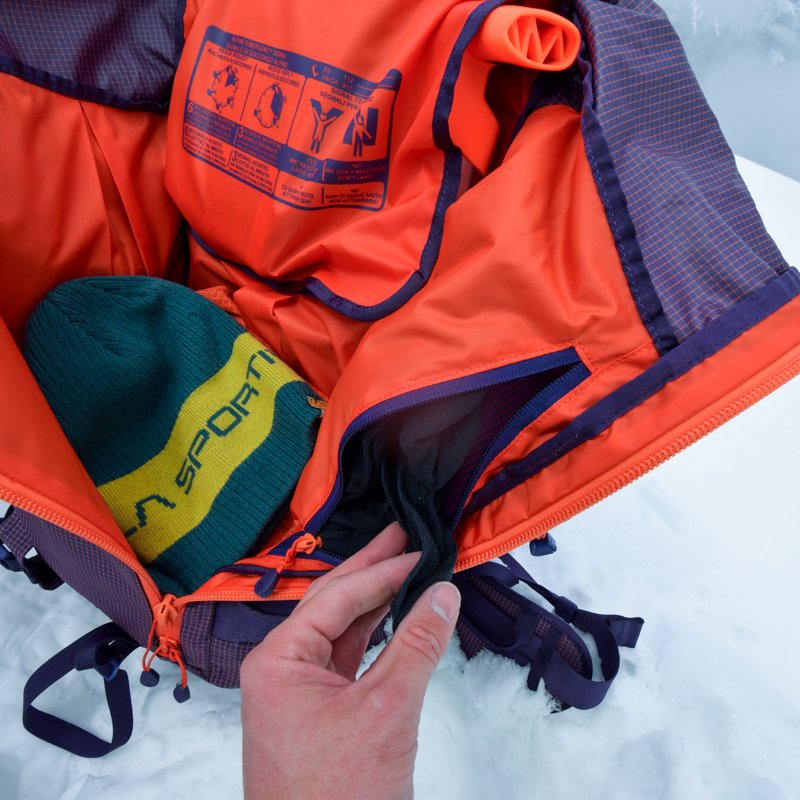 Zaino freeride con tasca interna