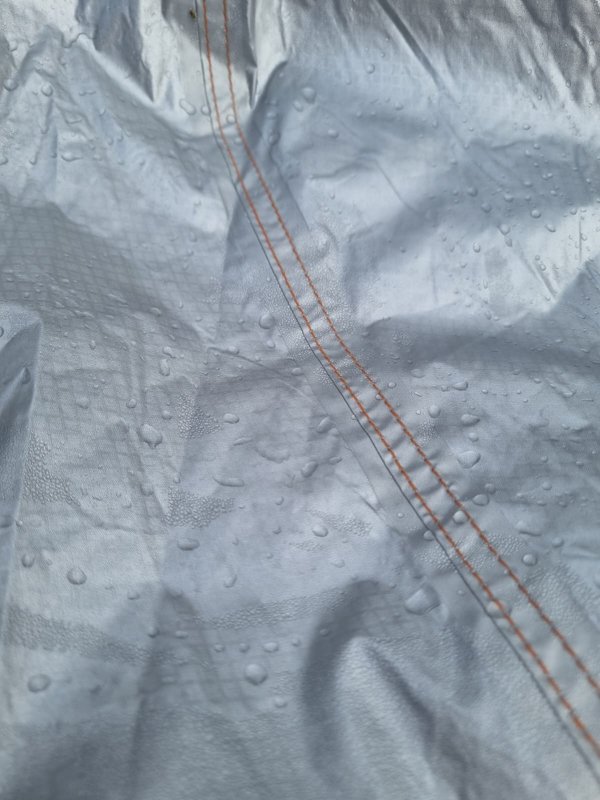 Detail des zeltstoffes