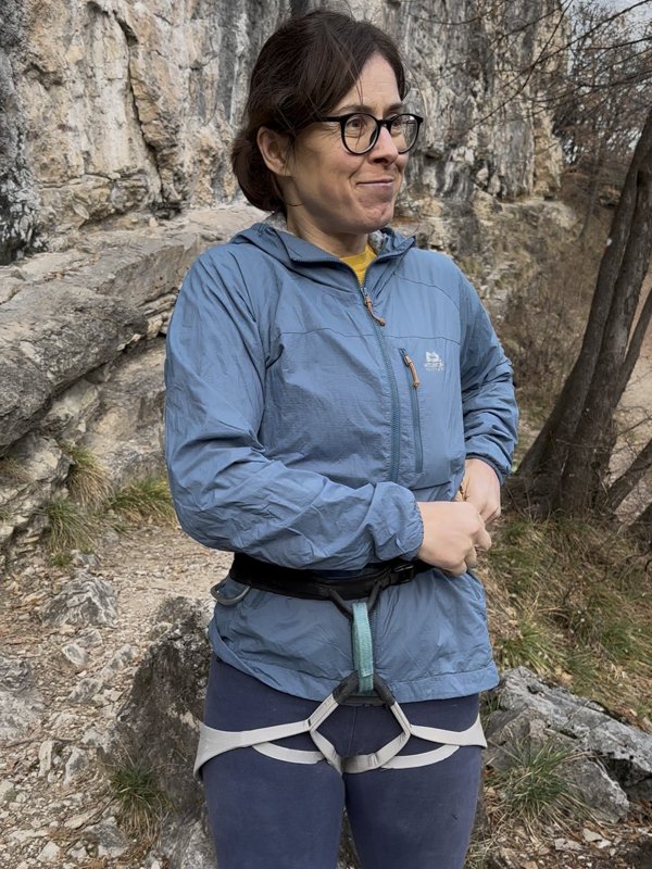 jacke und klettergurt